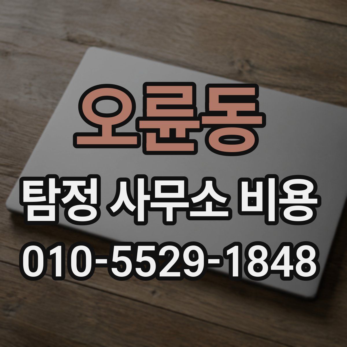 오륜동 탐정 사무소 비용