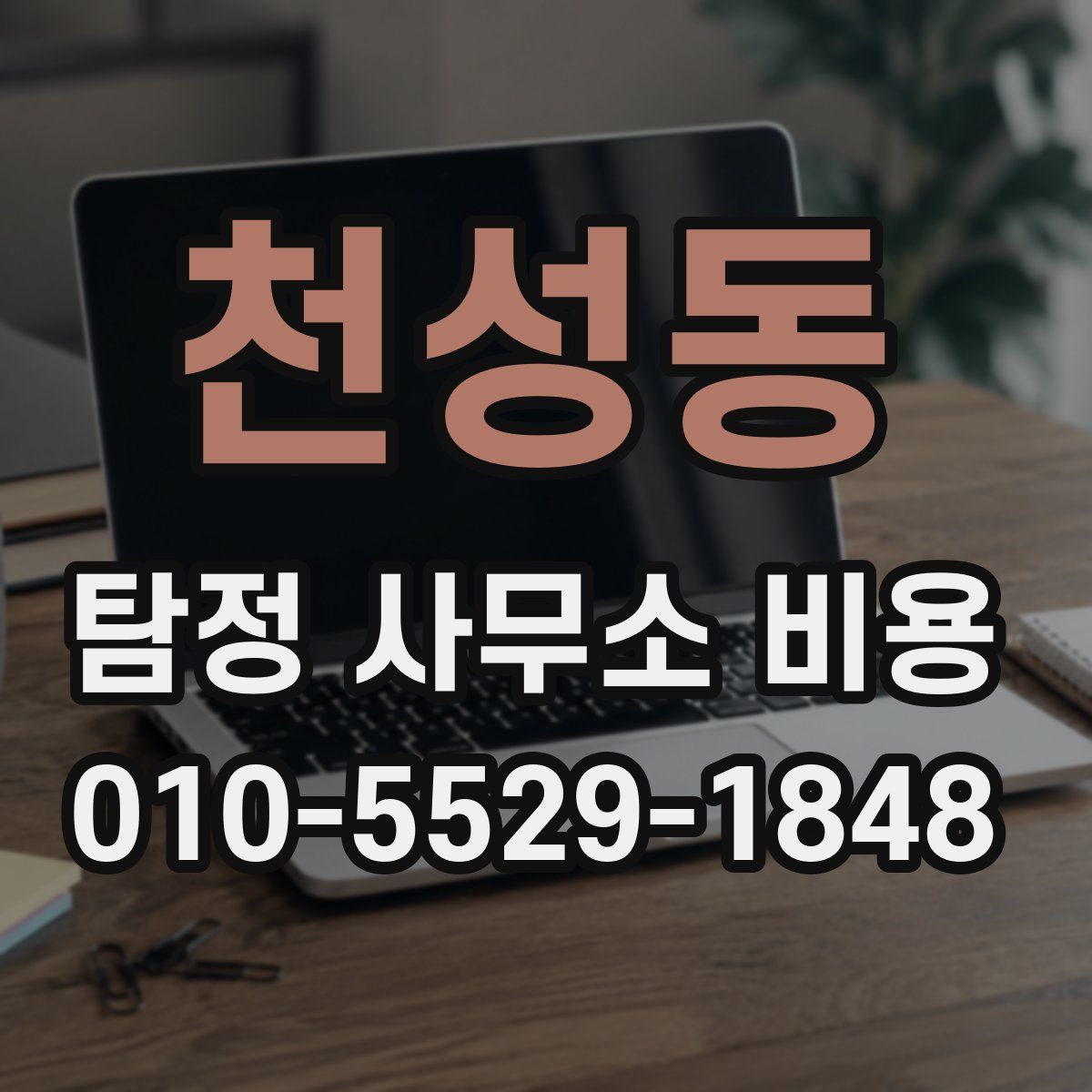 천성동 탐정 사무소 비용