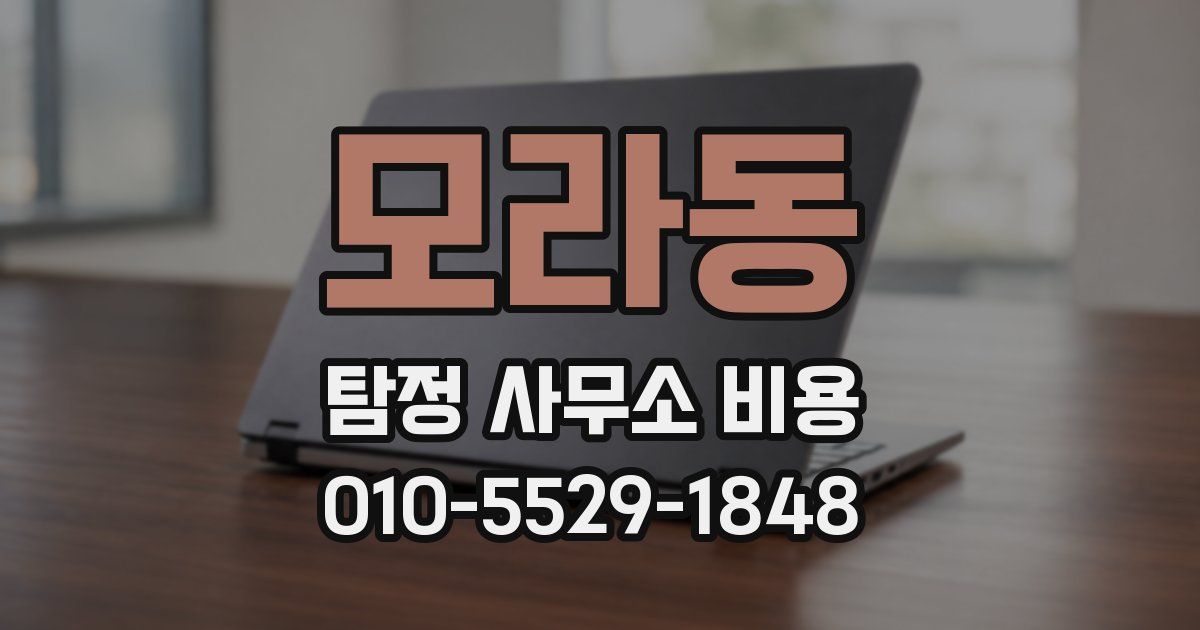 모라동 탐정 사무소 비용