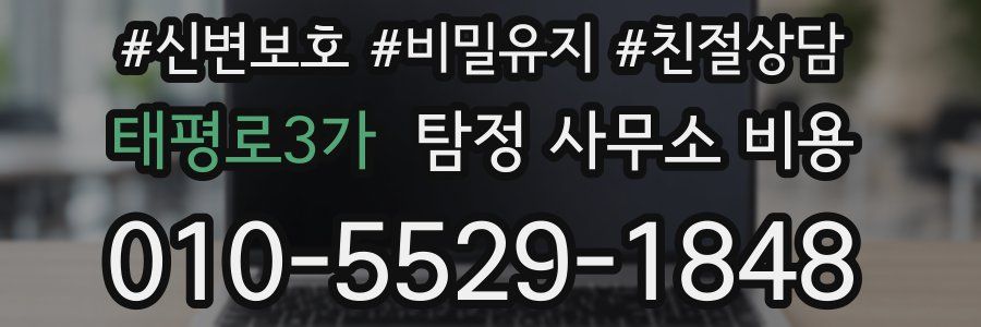 태평로3가 탐정 사무소 비용