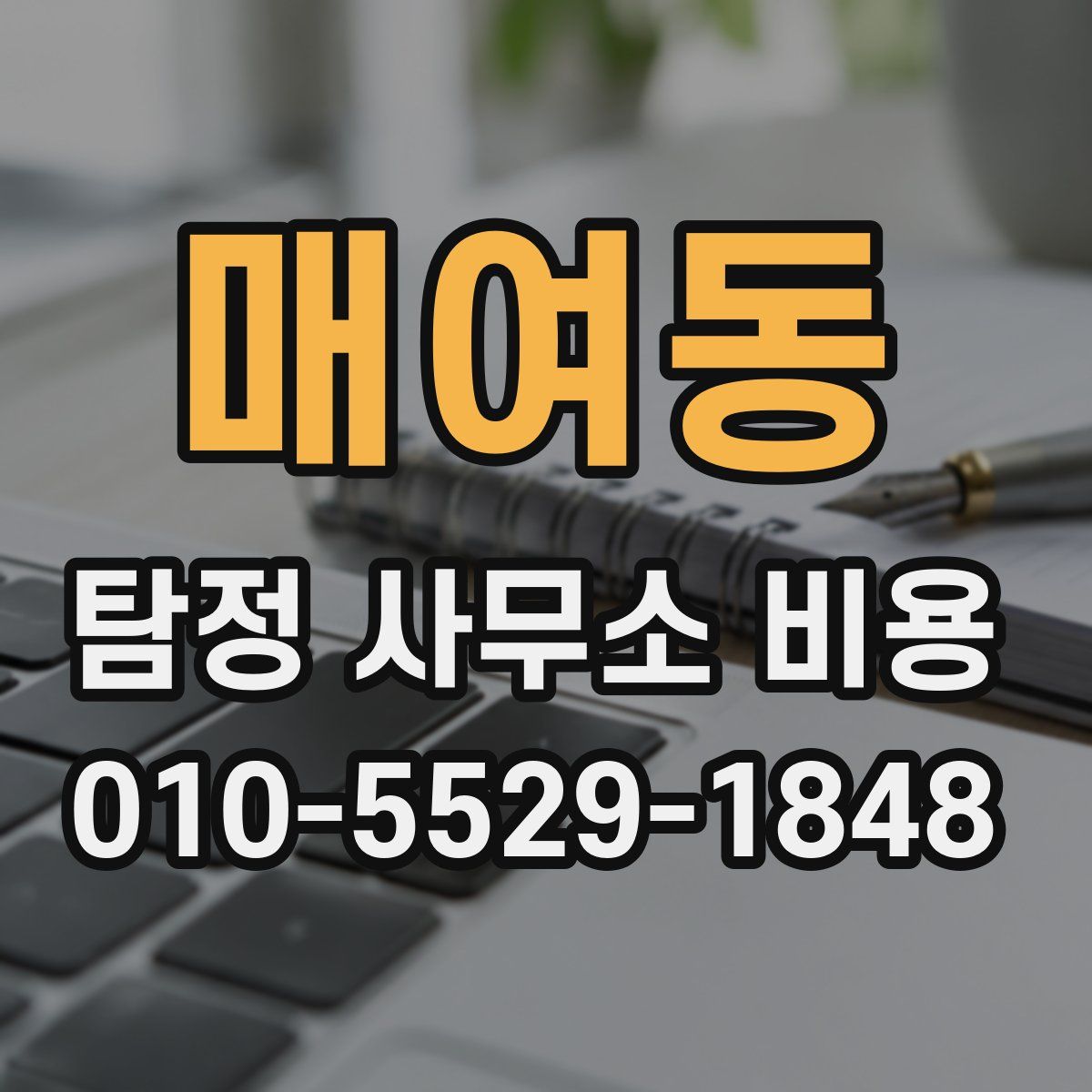 매여동 탐정 사무소 비용