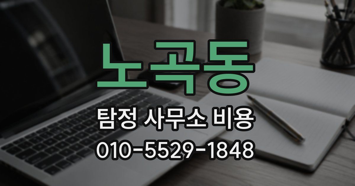 노곡동 탐정 사무소 비용