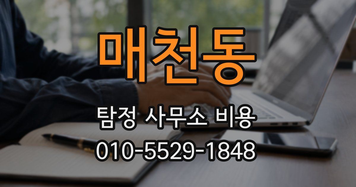 매천동 탐정 사무소 비용