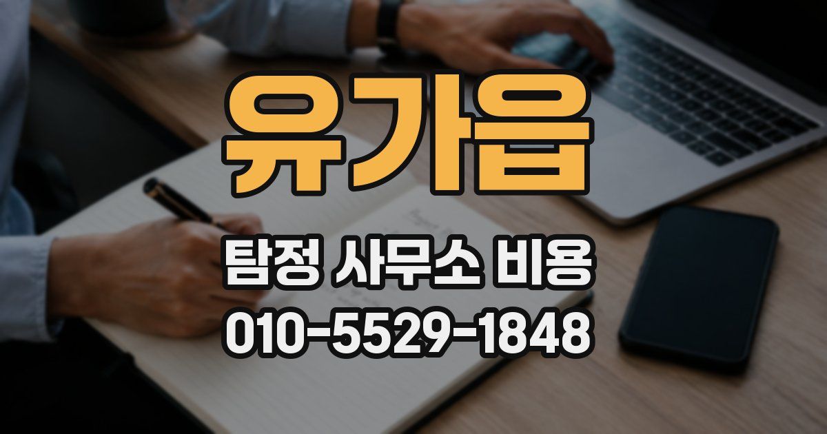 유가읍 탐정 사무소 비용