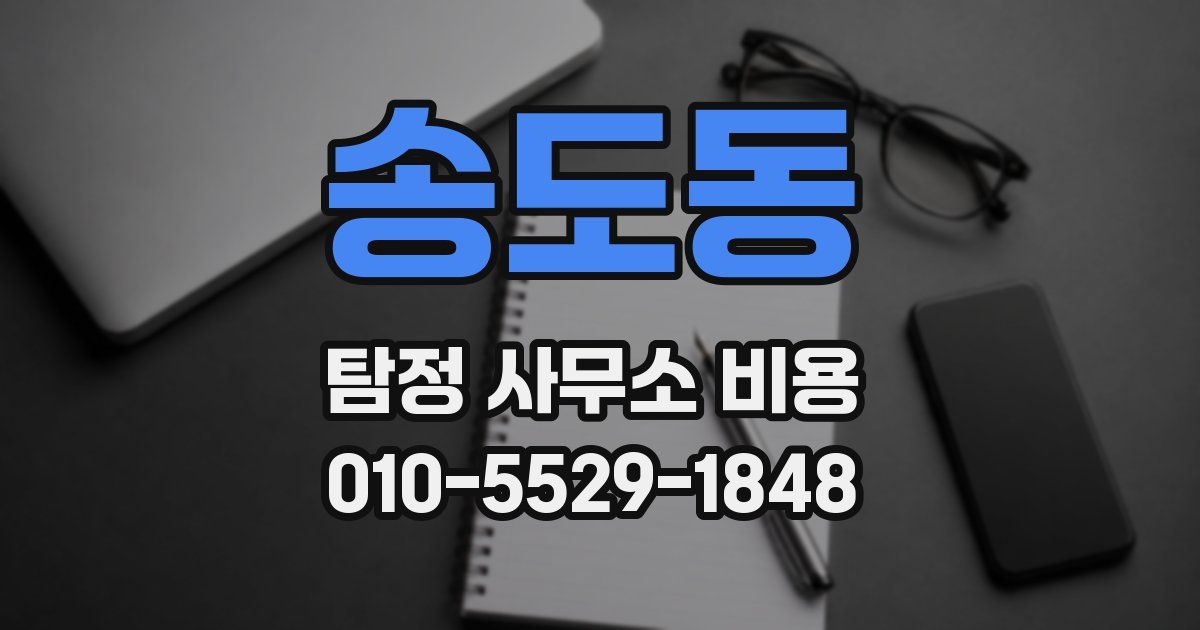송도동 탐정 사무소 비용