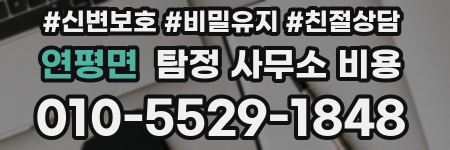 연평면 탐정 사무소 비용