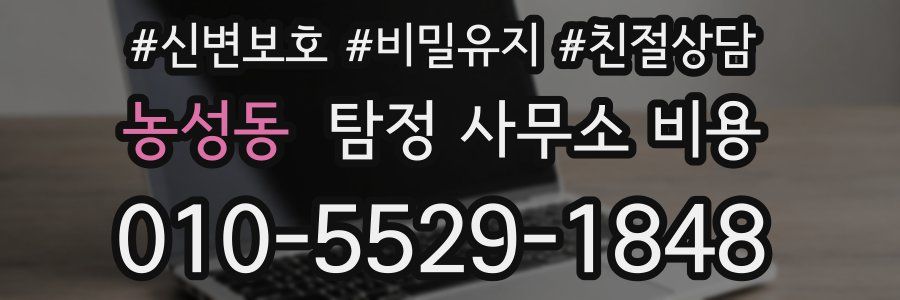 농성동 탐정 사무소 비용