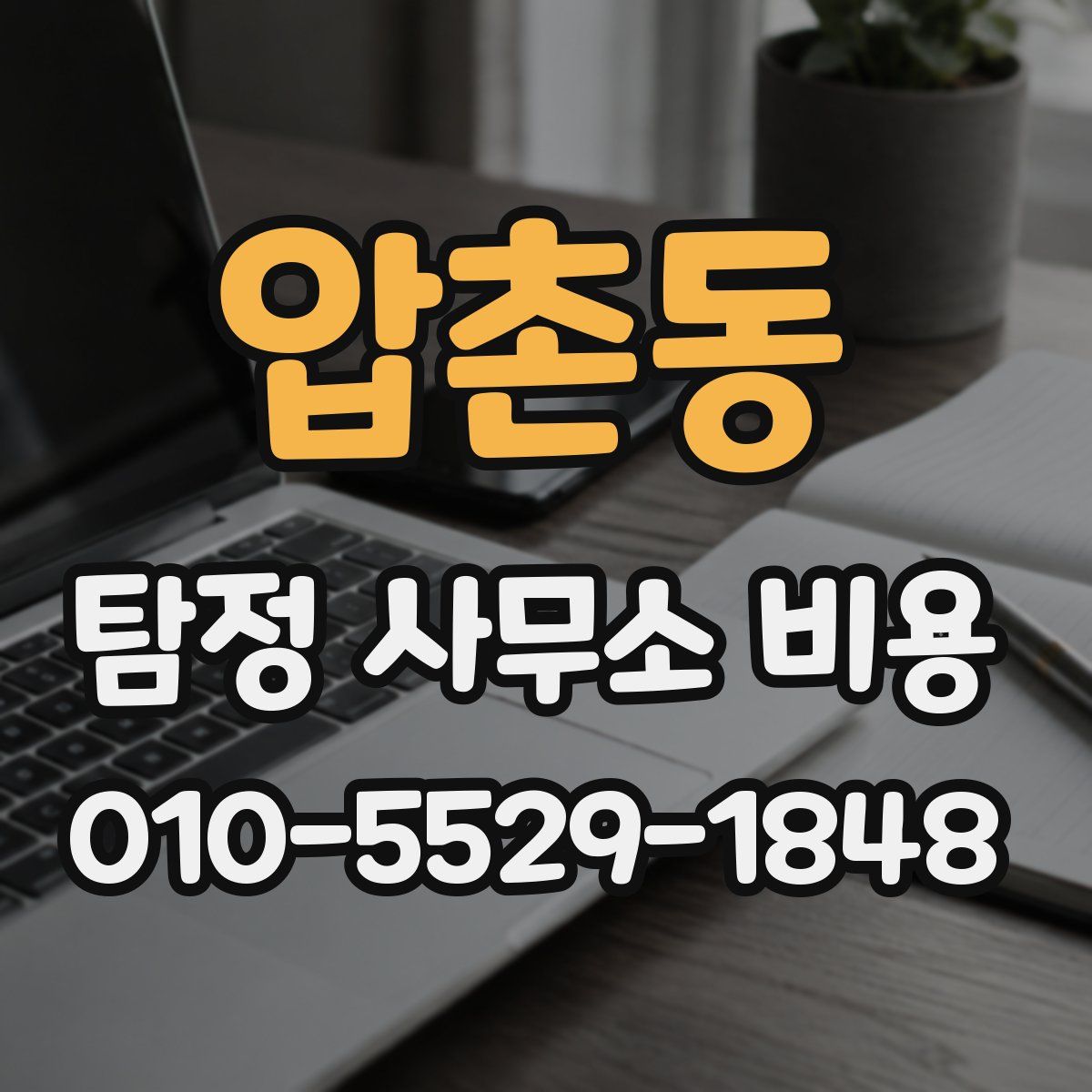 압촌동 탐정 사무소 비용