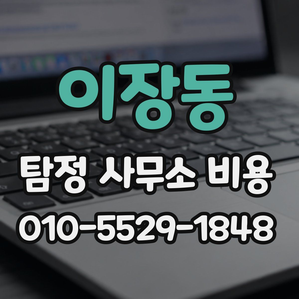 이장동 탐정 사무소 비용