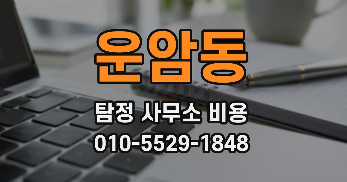 운암동 탐정 사무소 비용