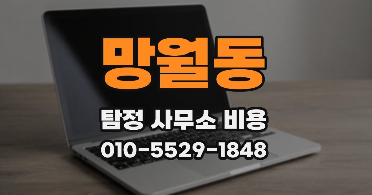 망월동 탐정 사무소 비용