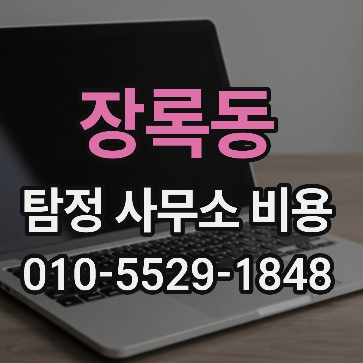 장록동 탐정 사무소 비용