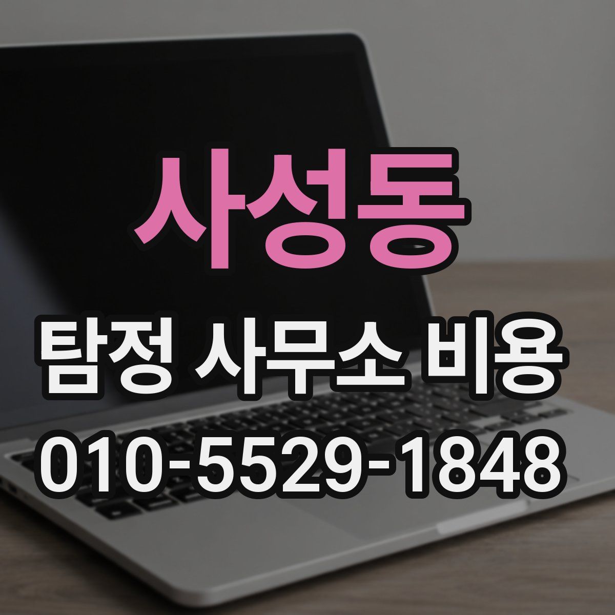 사성동 탐정 사무소 비용