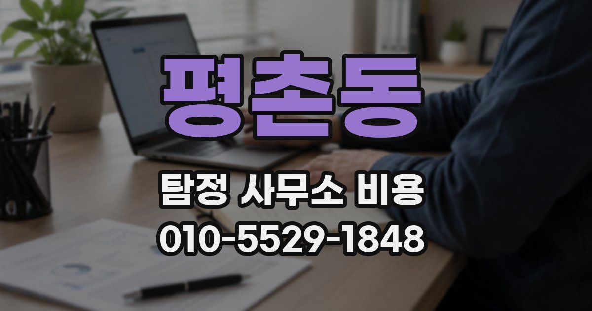 평촌동 탐정 사무소 비용
