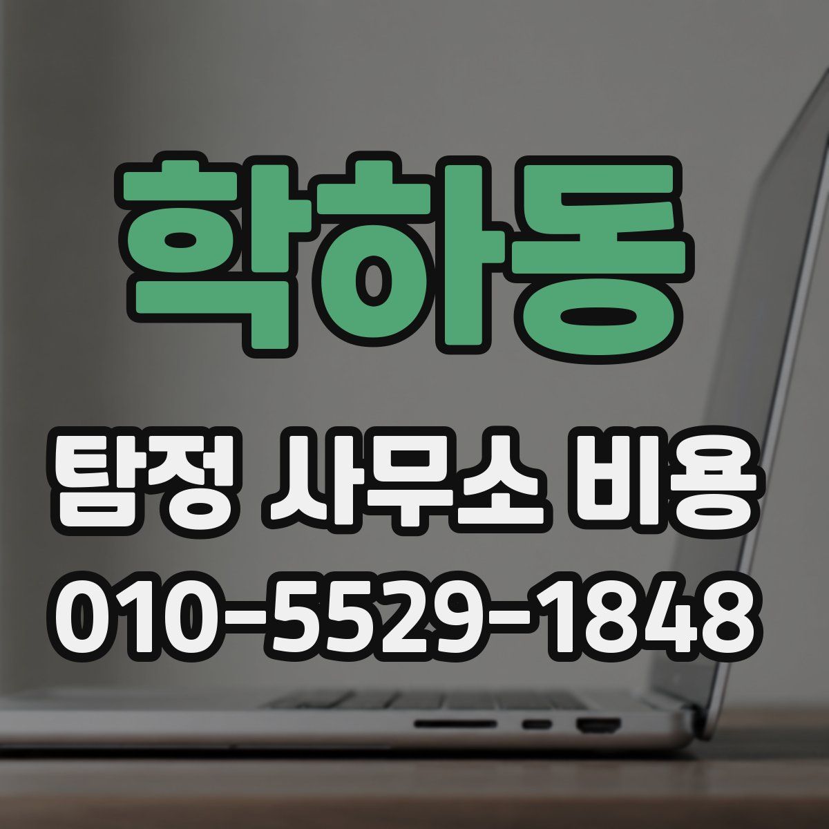 학하동 탐정 사무소 비용