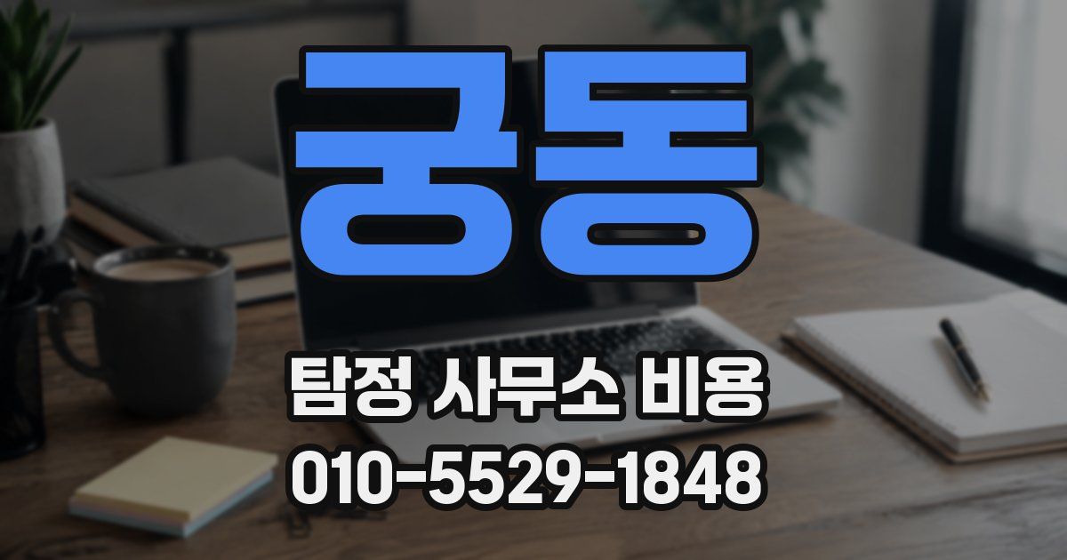 궁동 탐정 사무소 비용