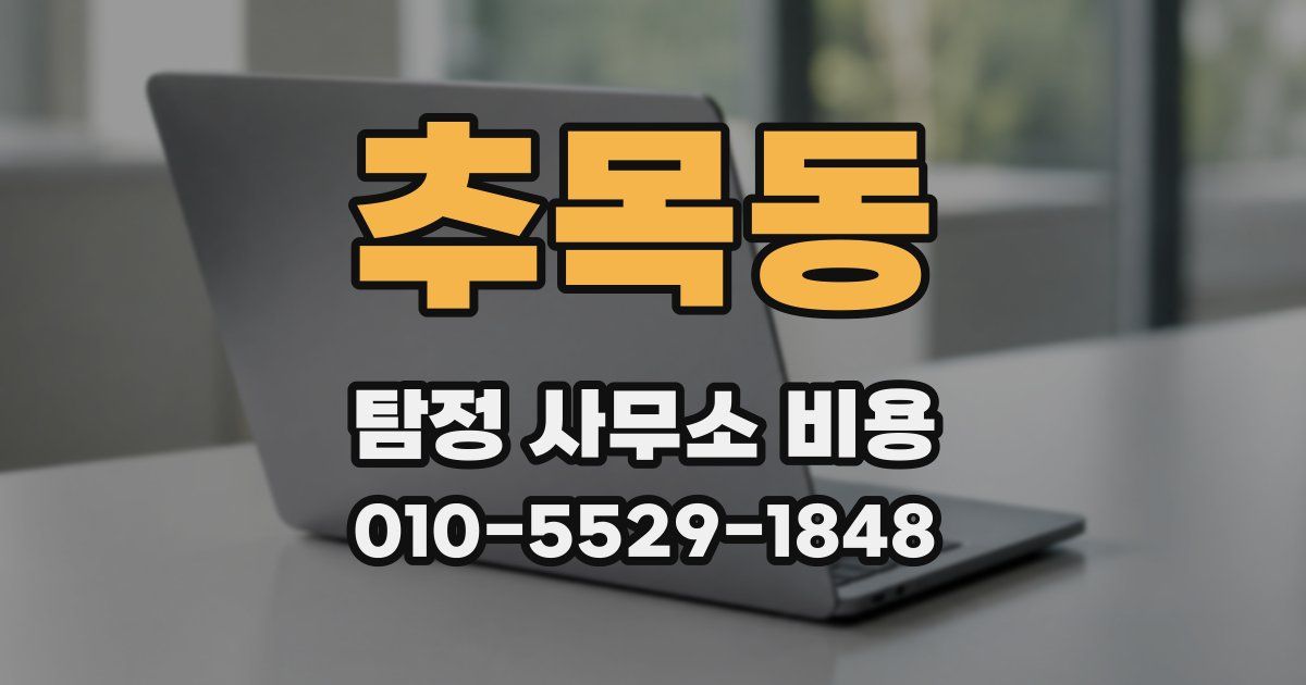 추목동 탐정 사무소 비용