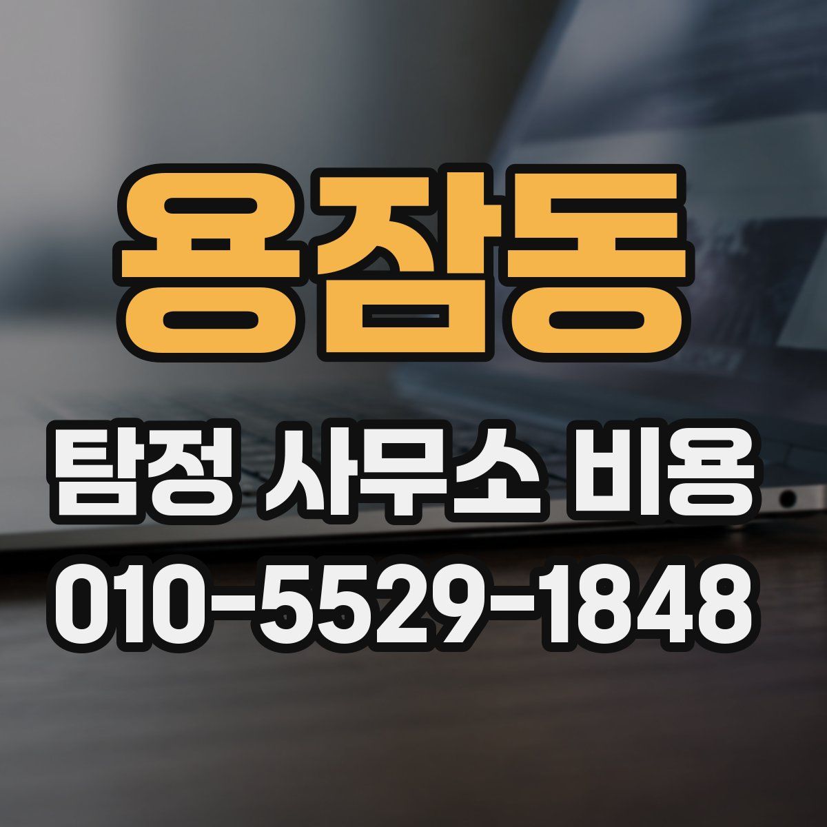 용잠동 탐정 사무소 비용