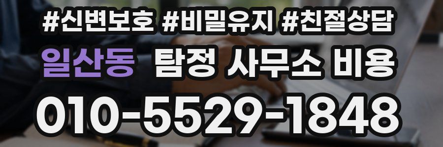 일산동 탐정 사무소 비용