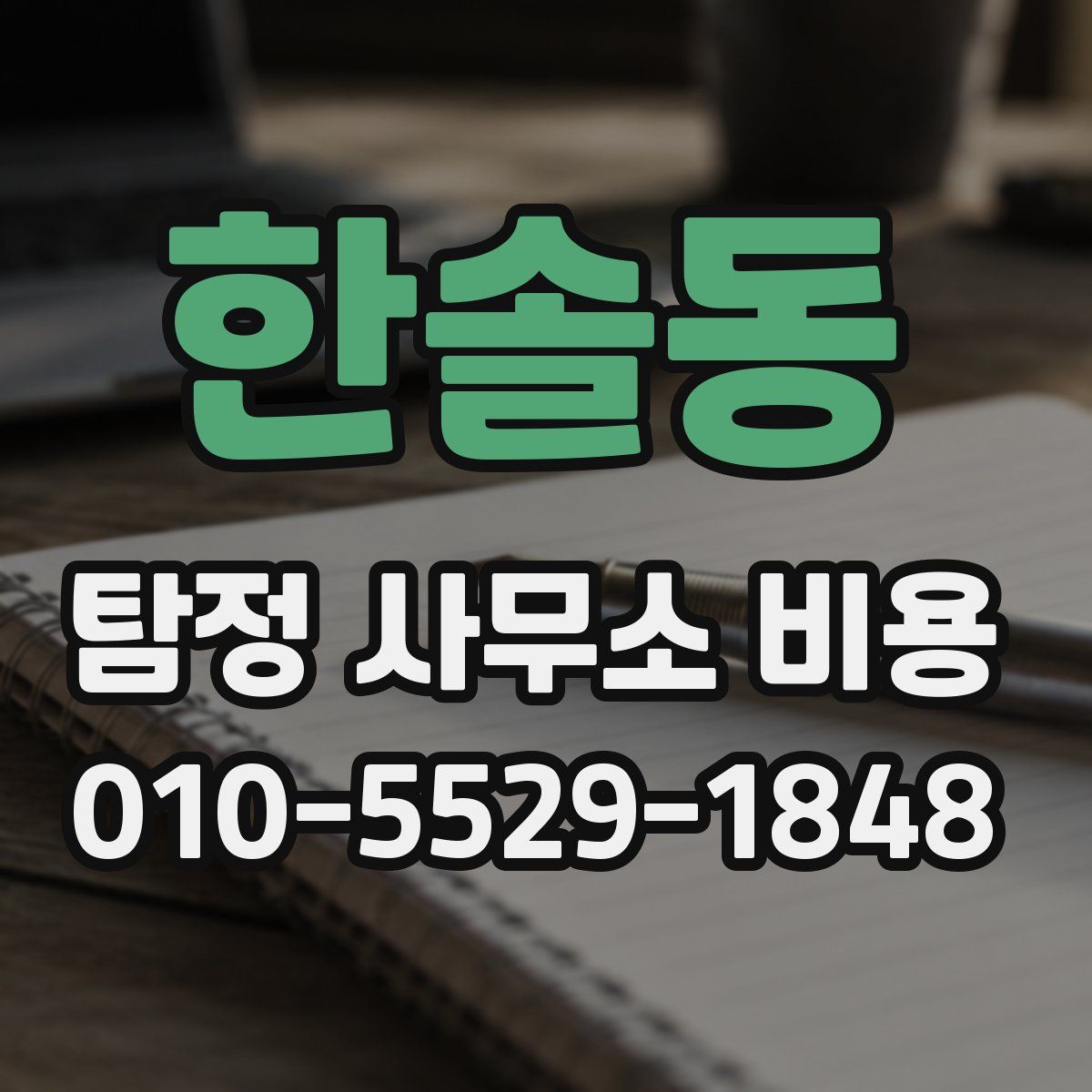 한솔동 탐정 사무소 비용