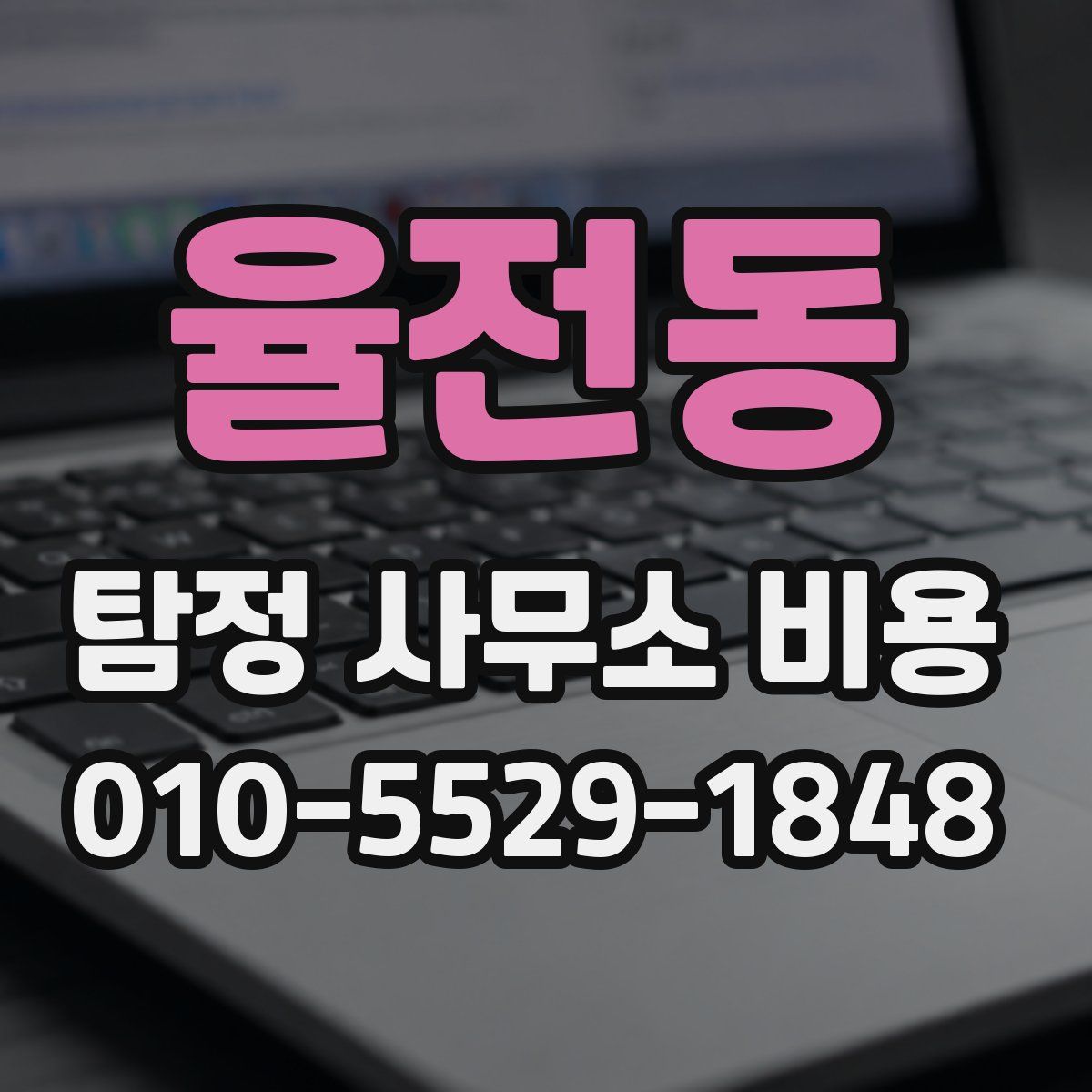 율전동 탐정 사무소 비용