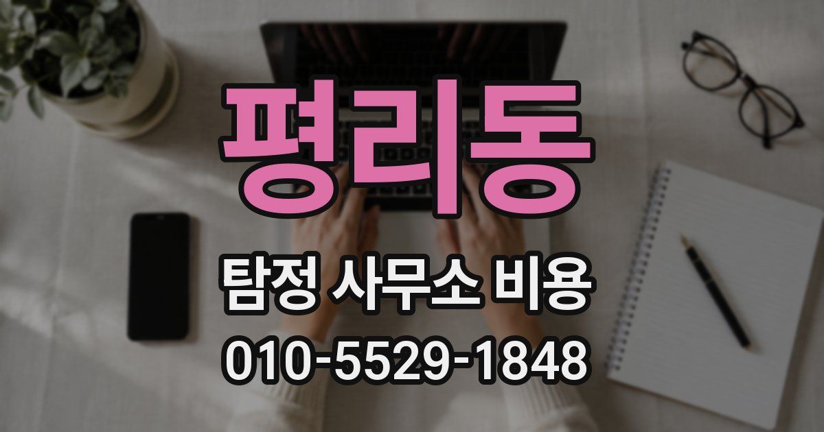 평리동 탐정 사무소 비용