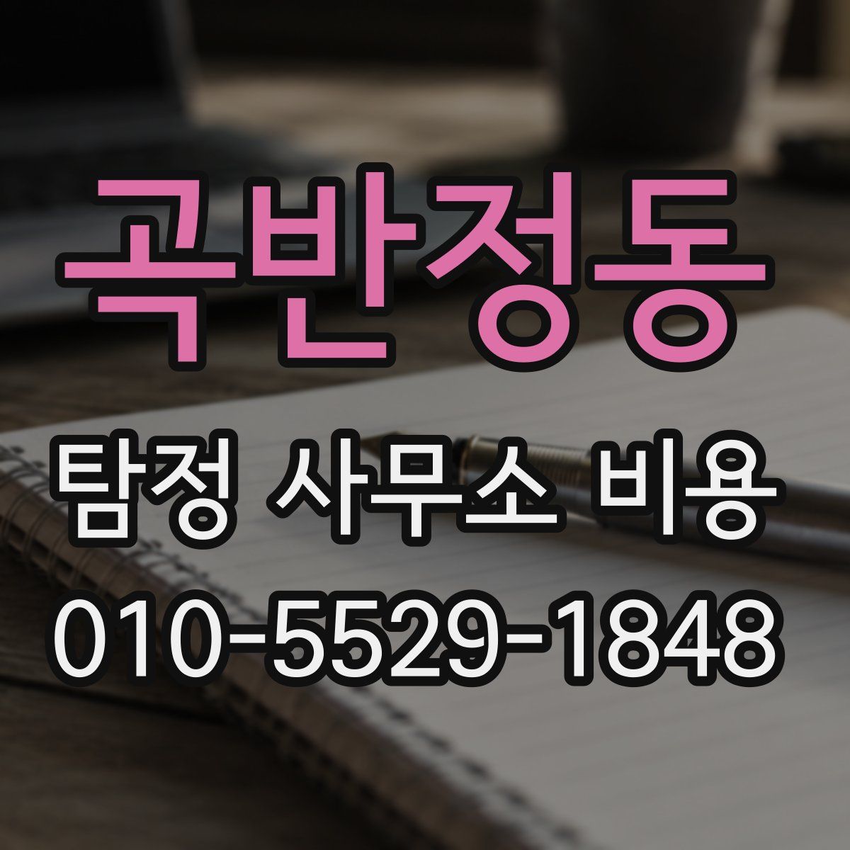 곡반정동 탐정 사무소 비용