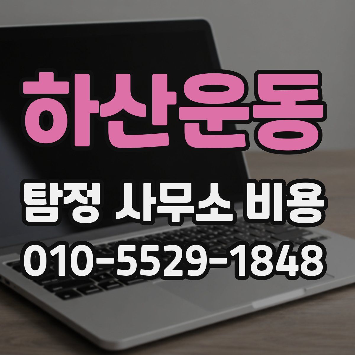 하산운동 탐정 사무소 비용
