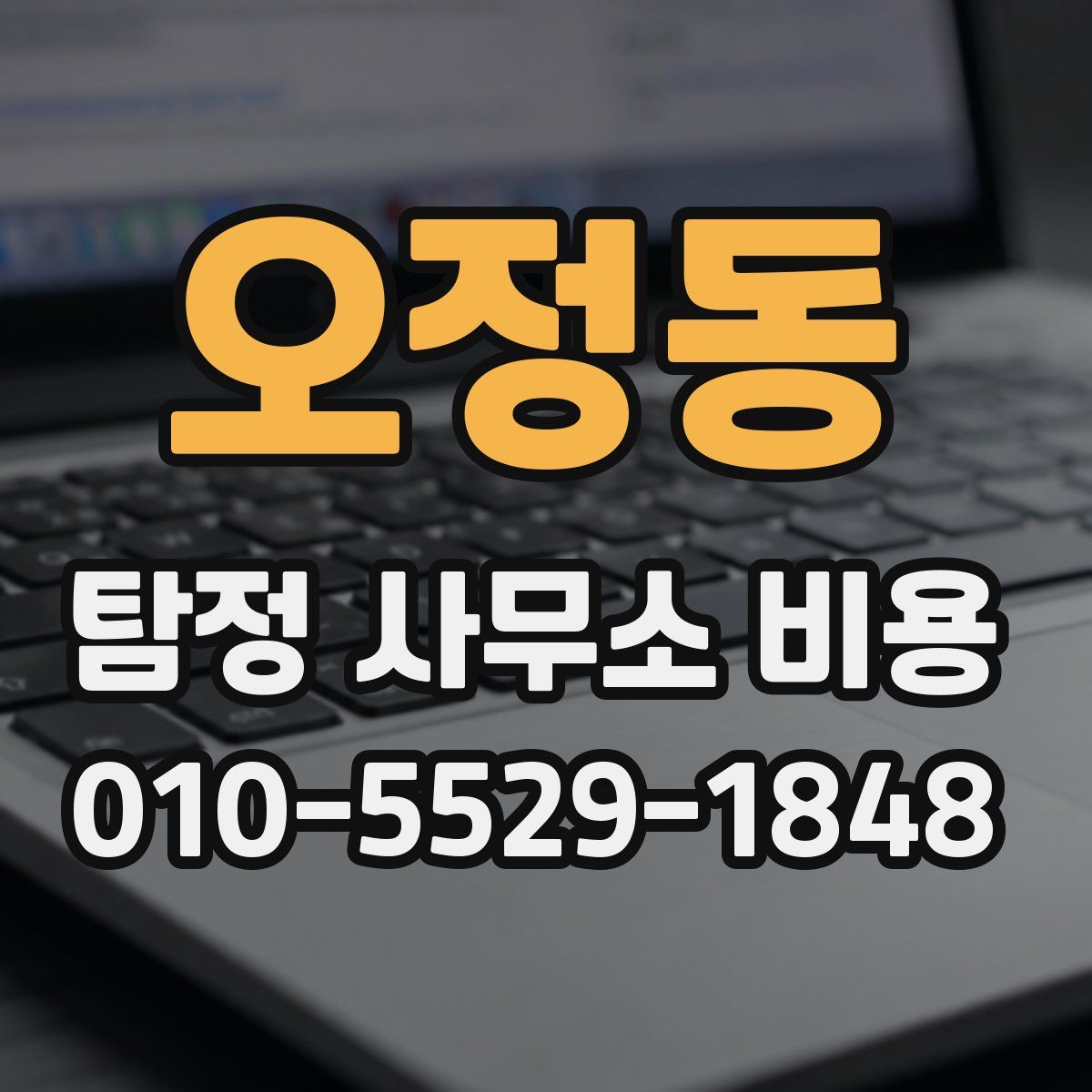 오정동 탐정 사무소 비용
