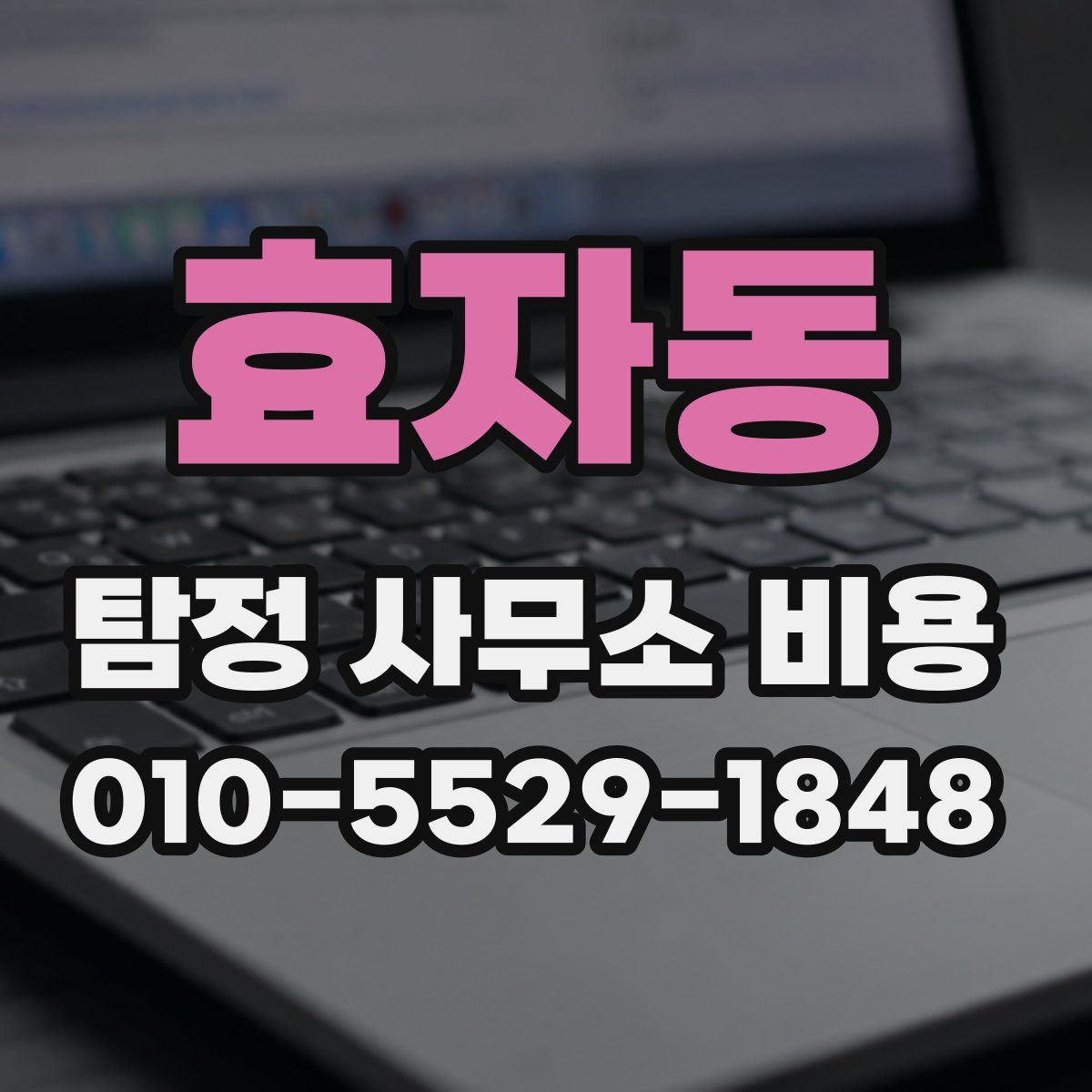 효자동 탐정 사무소 비용