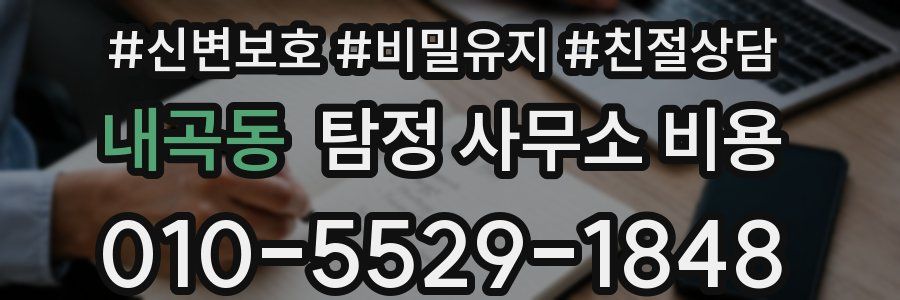 내곡동 탐정 사무소 비용