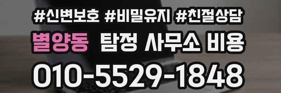 별양동 탐정 사무소 비용