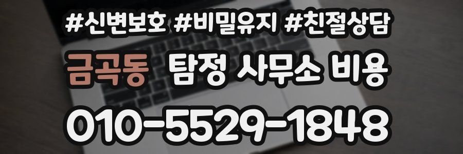 금곡동 탐정 사무소 비용