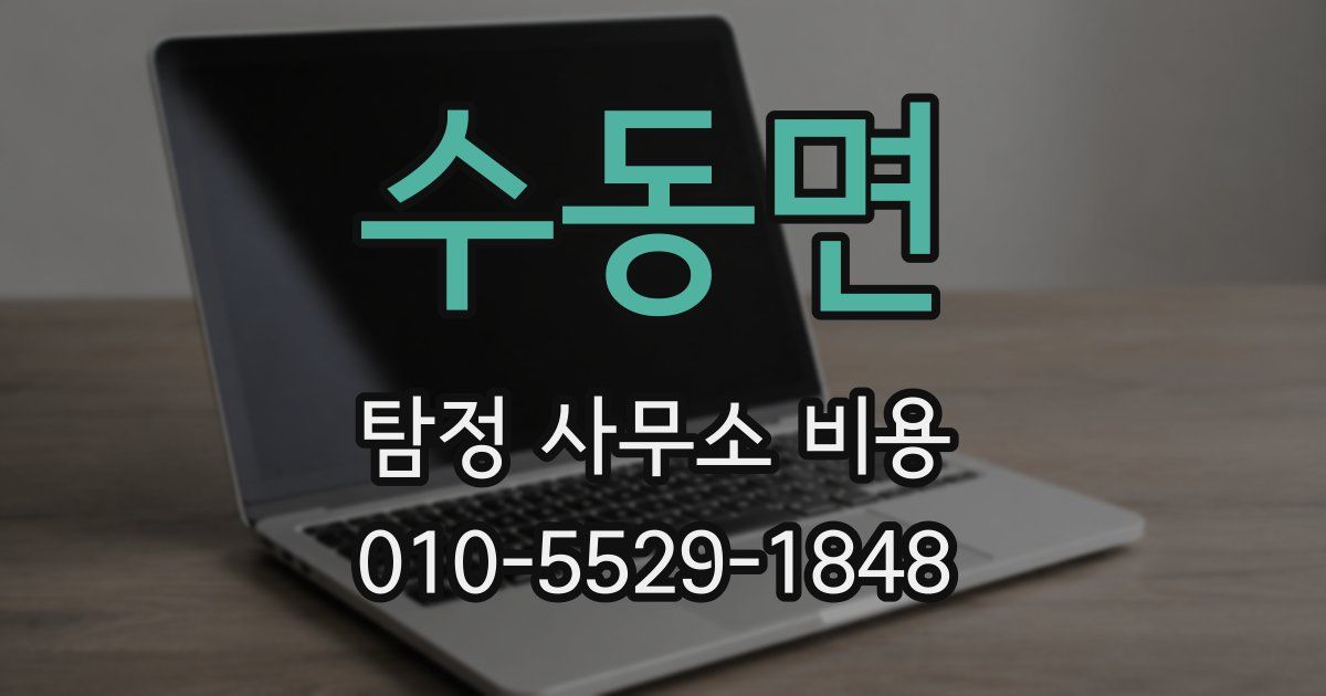수동면 탐정 사무소 비용