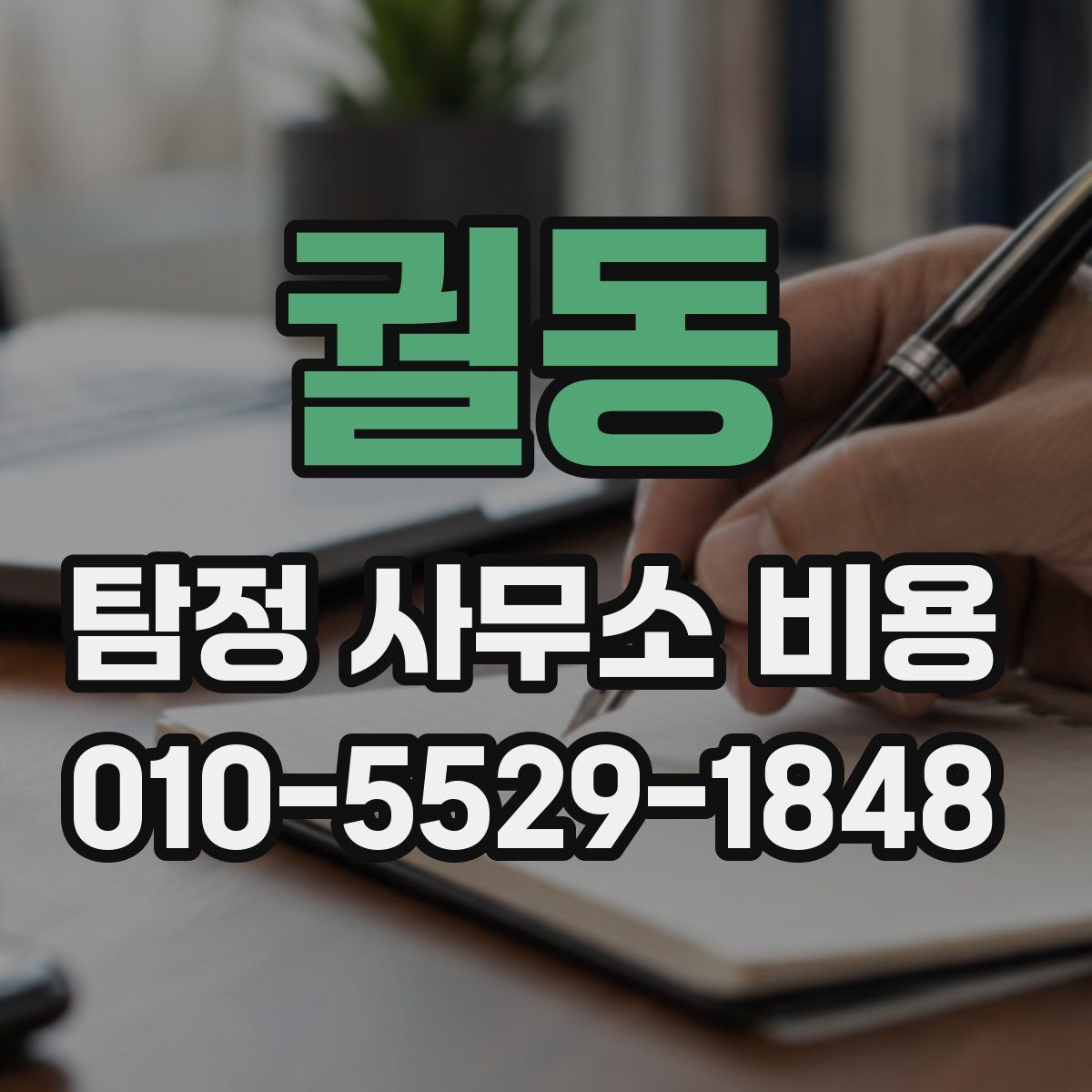 궐동 탐정 사무소 비용