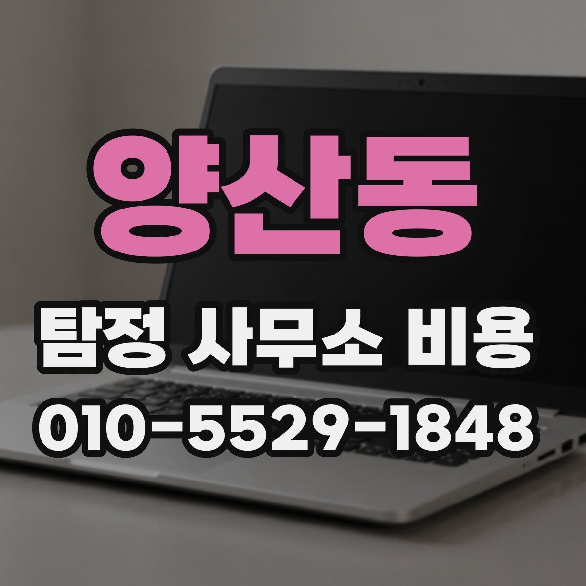 양산동 탐정 사무소 비용