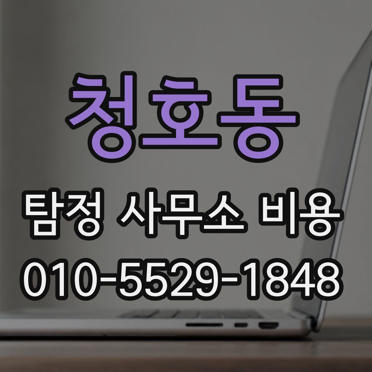 청호동 탐정 사무소 비용