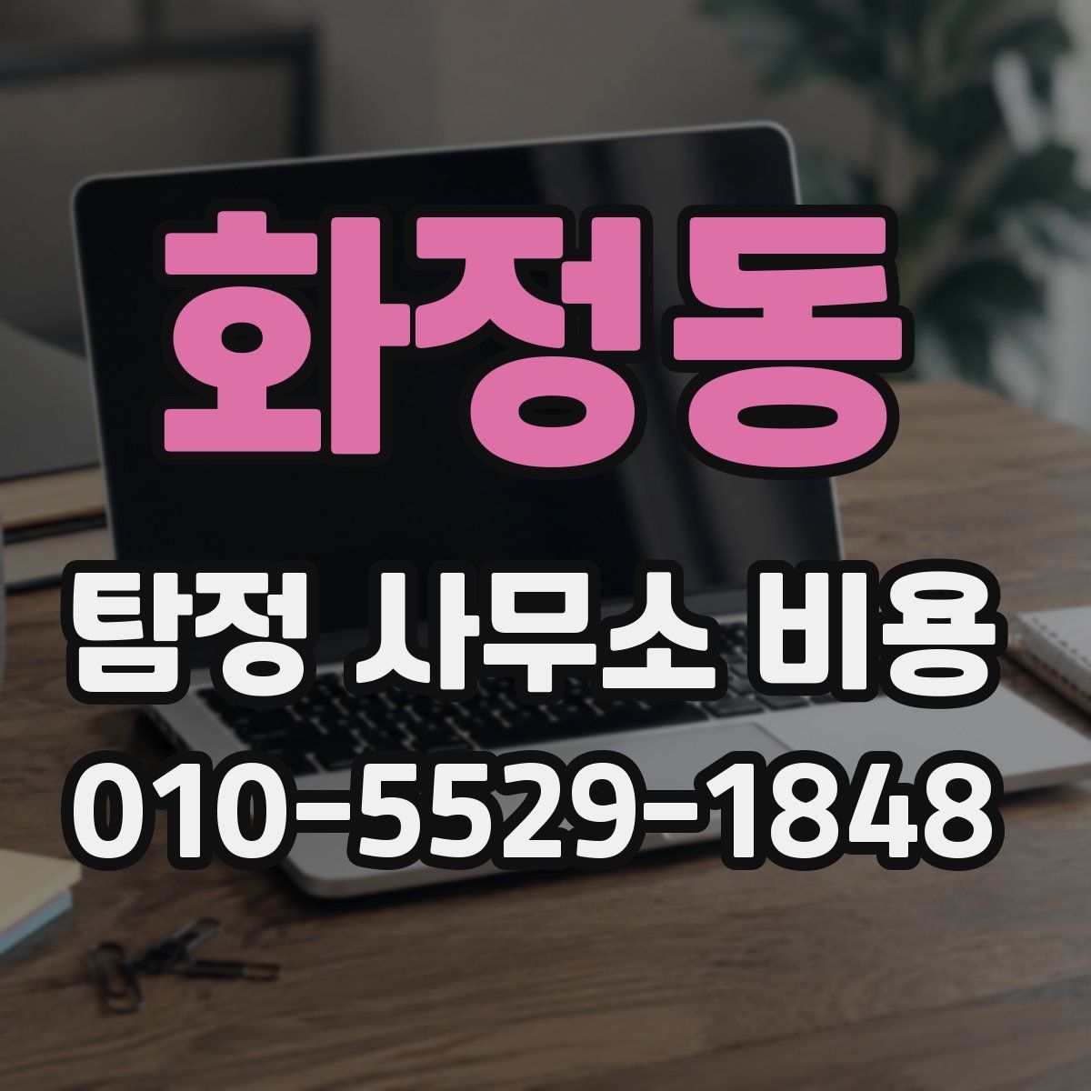 화정동 탐정 사무소 비용