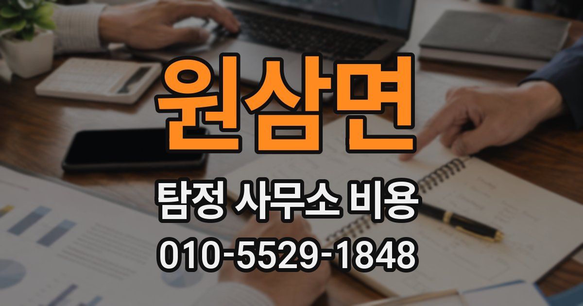 원삼면 탐정 사무소 비용