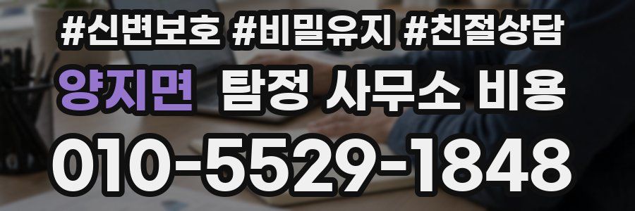 양지면 탐정 사무소 비용