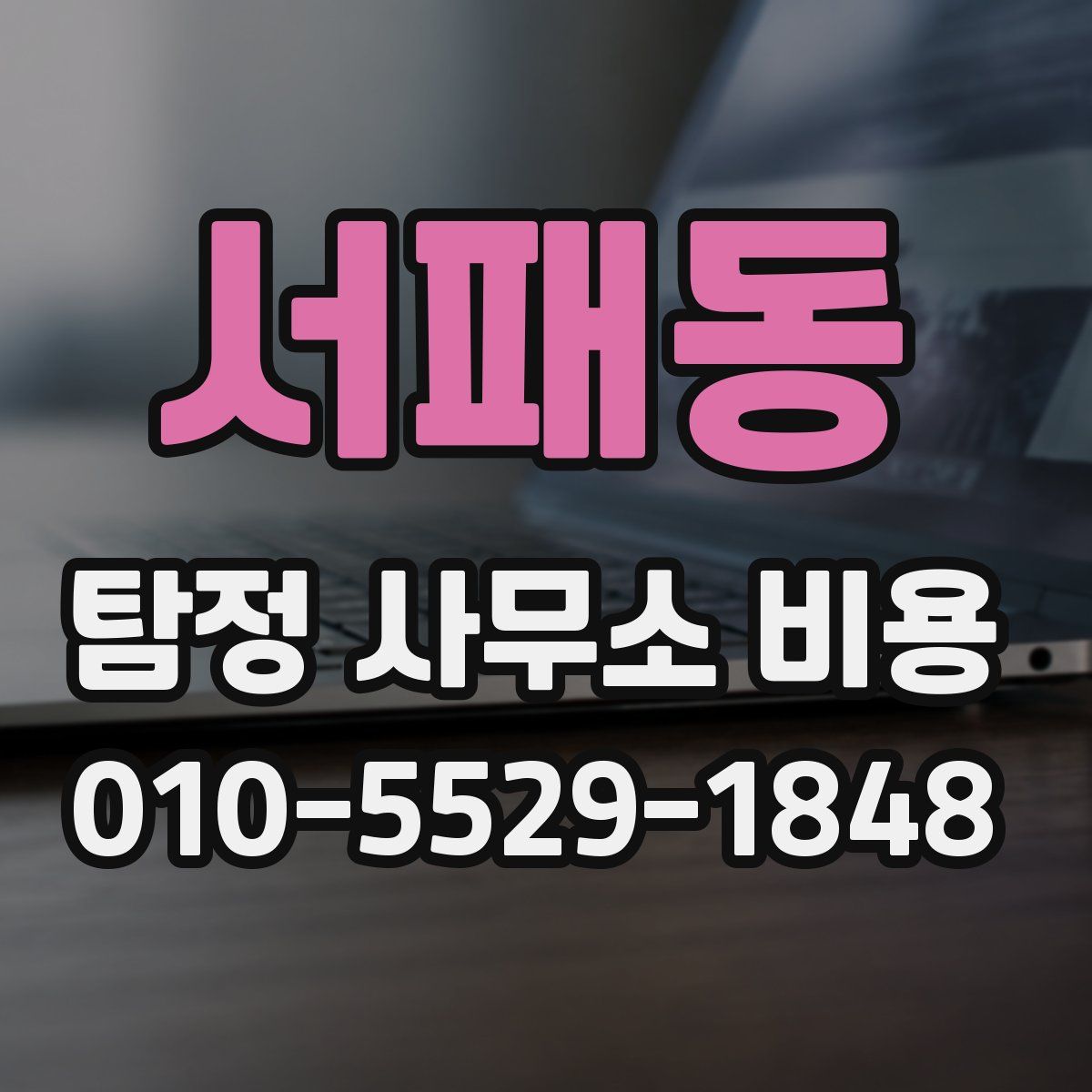 서패동 탐정 사무소 비용