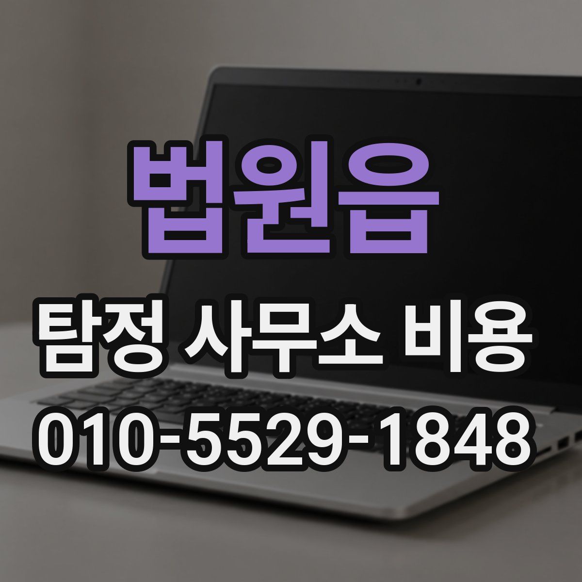 법원읍 탐정 사무소 비용