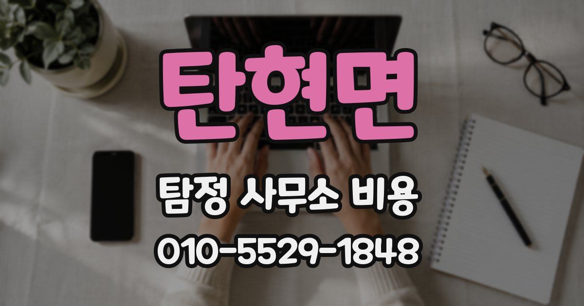 탄현면 탐정 사무소 비용