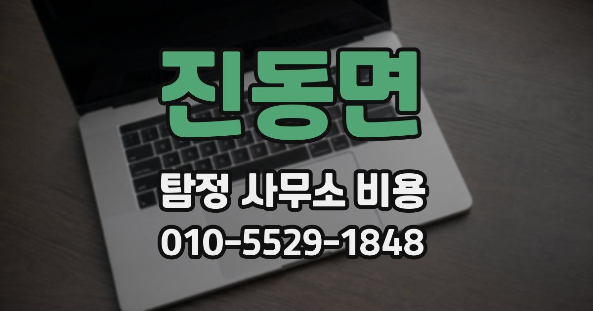 진동면 탐정 사무소 비용