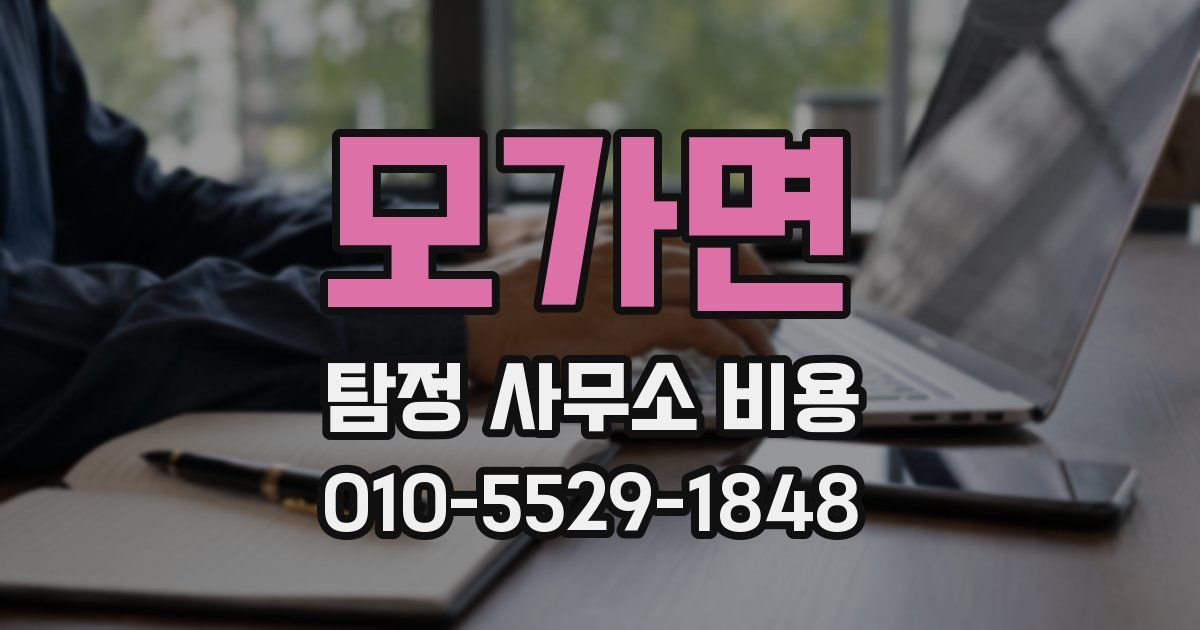 모가면 탐정 사무소 비용