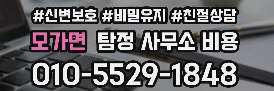 모가면 탐정 사무소 비용