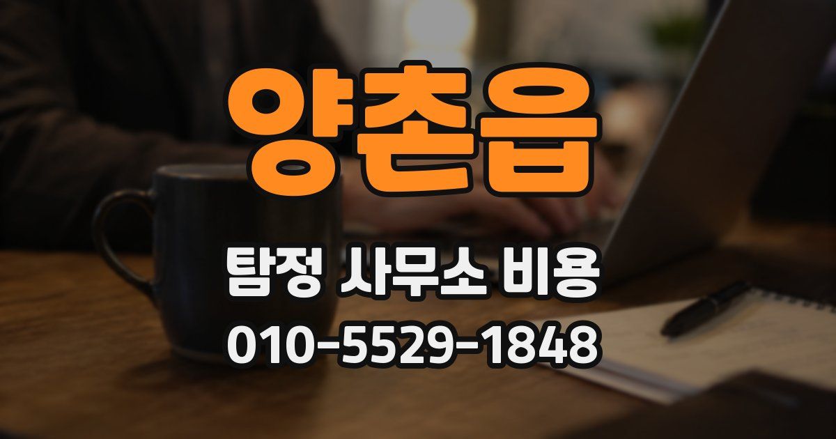 양촌읍 탐정 사무소 비용