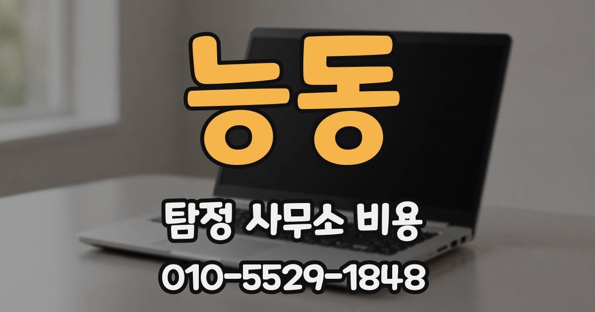 능동 탐정 사무소 비용