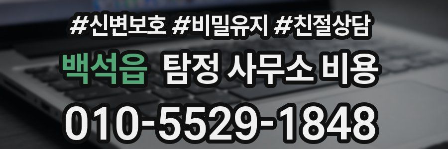 백석읍 탐정 사무소 비용
