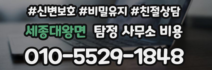 세종대왕면 탐정 사무소 비용
